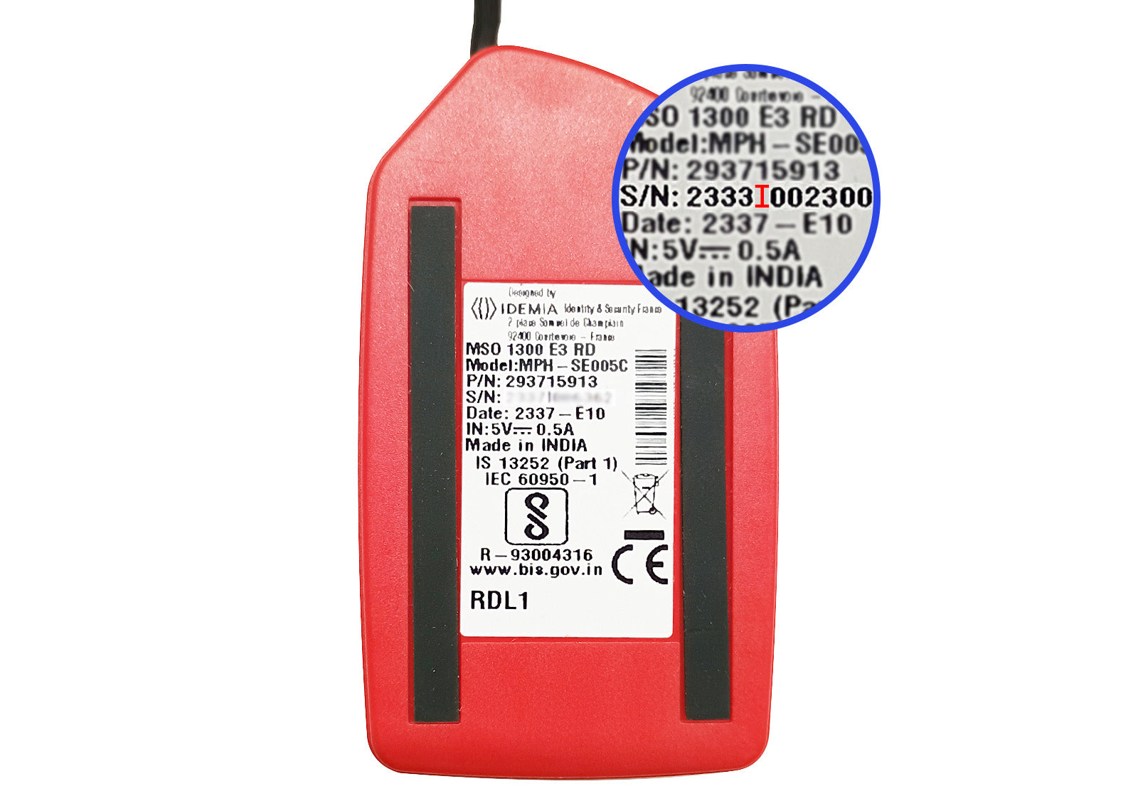 Register IDEMIA (Morpho) fingerprint biometric sensor with UIDAI